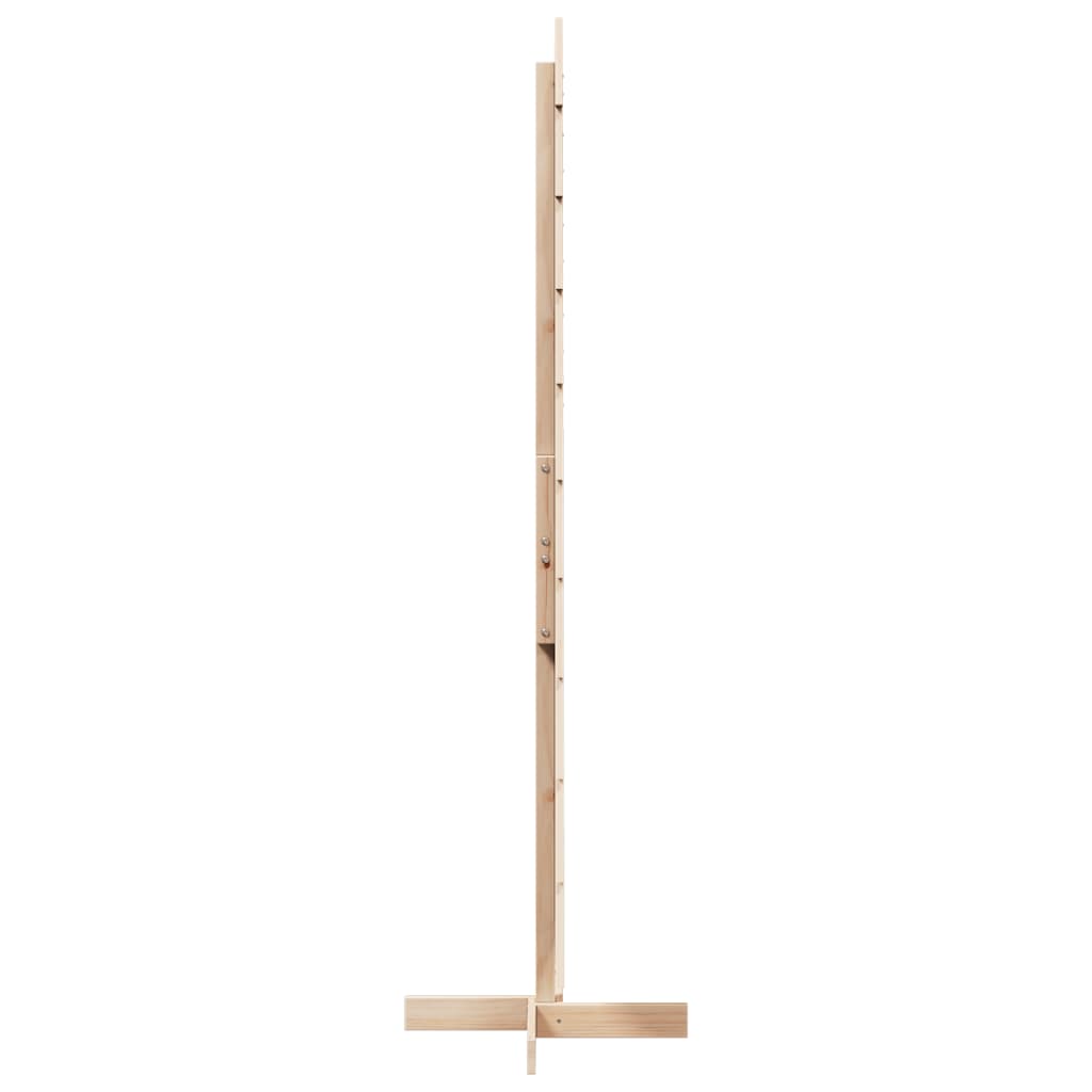 Wooden Christmas Tree for Decoration Solid Wood Pine Natural 180 cm
