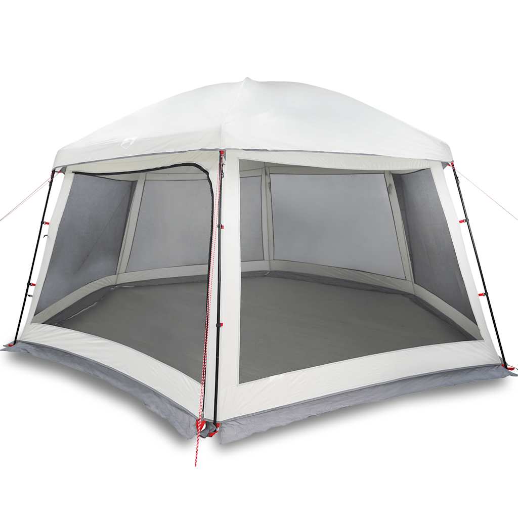 vidaXL Pool Tent with Removable Fly & Mesh Walls Grey 512x458 cm 2