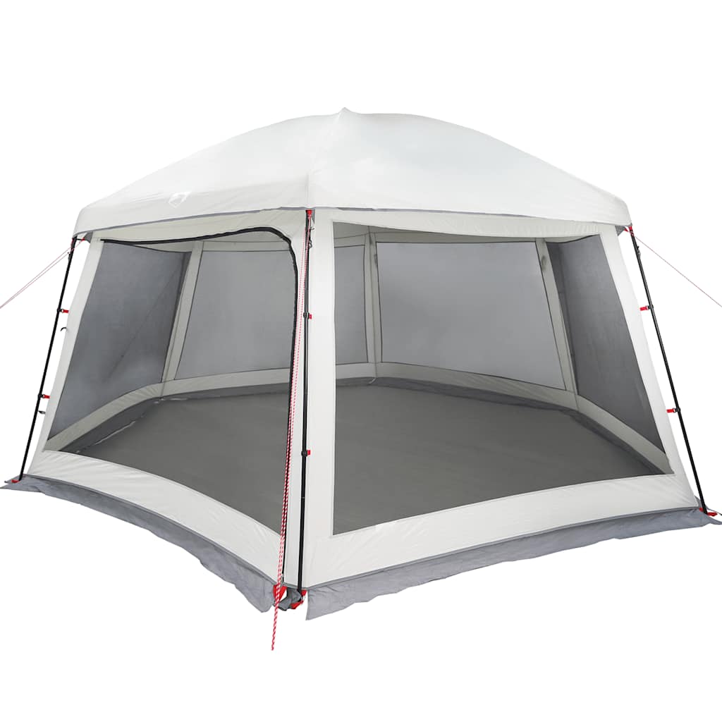vidaXL Pool Tent with Removable Fly & Mesh Walls Grey 512x458 cm 3