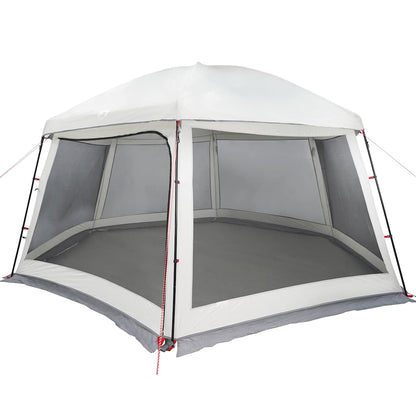 vidaXL Pool Tent with Removable Fly & Mesh Walls Grey 512x458 cm 3