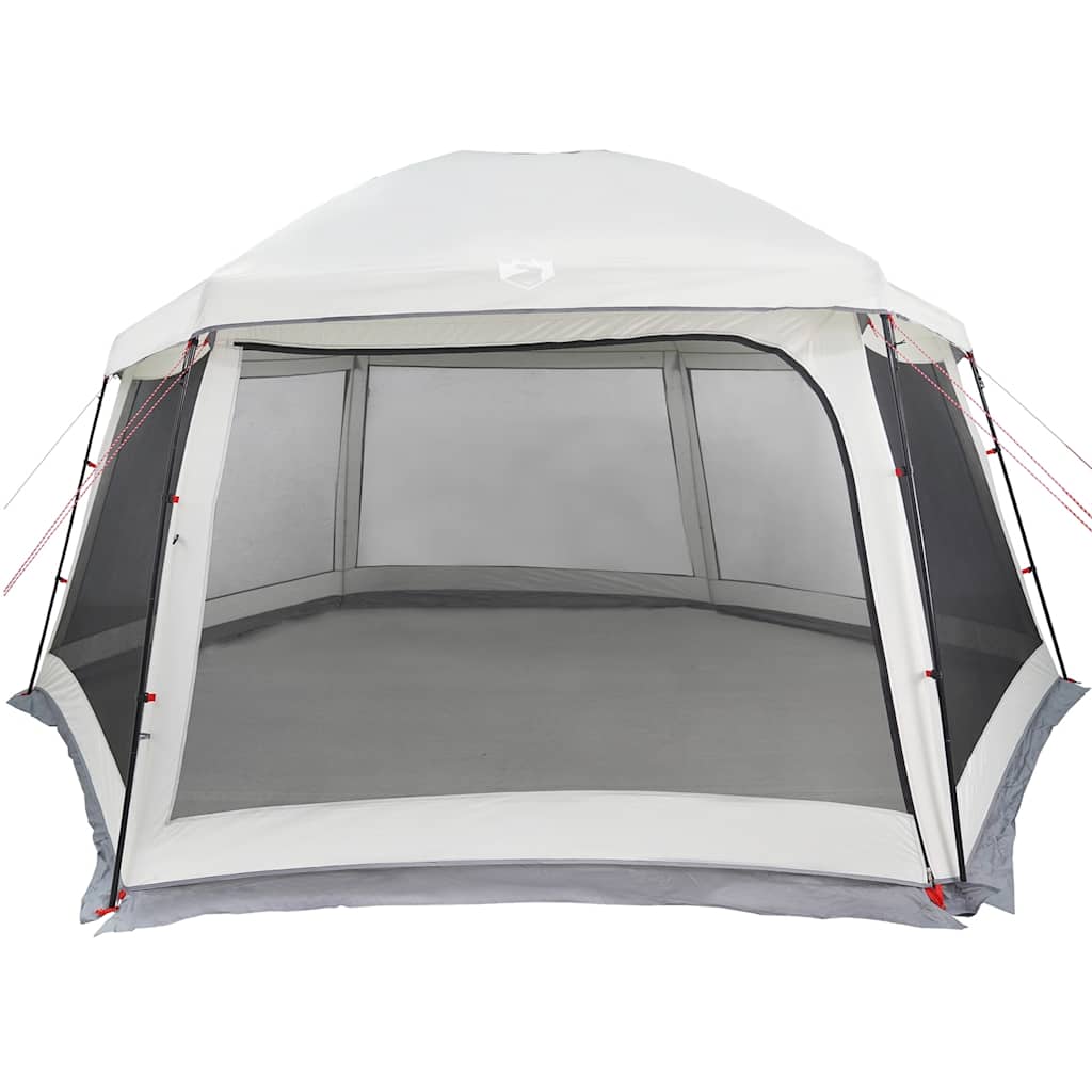vidaXL Pool Tent with Removable Fly & Mesh Walls Grey 512x458 cm 5