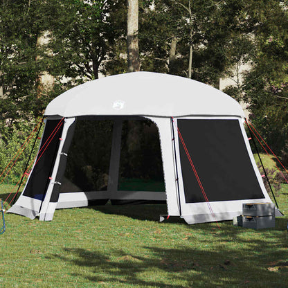 vidaXL Pool Tent with Removable Fly & Mesh Walls Grey 512x458 cm 1