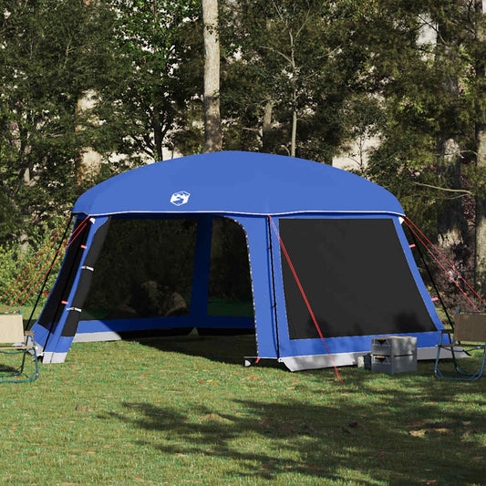 Pool Tent with Removable Fly & Mesh Walls Azure blue 618 cm 532 cm