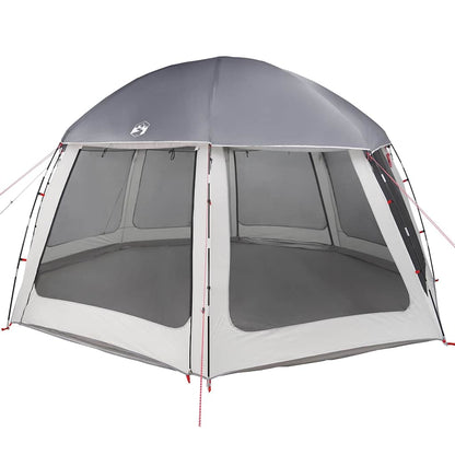 vidaXL Pool Tent with Removable Fly & Mesh Walls Grey 510x510 cm 3