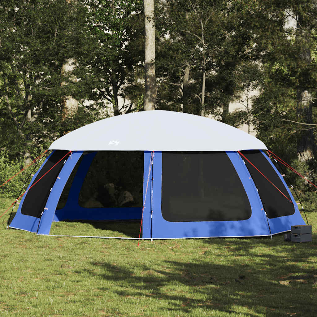vidaXL Pool Tent with Removable Fly & Mesh Walls Azure Blue 690x690 cm 1