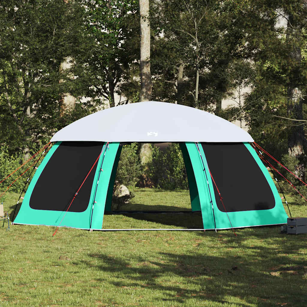 vidaXL Pool Tent with Removable Fly & Mesh Walls Sea Green 690x690 cm 4