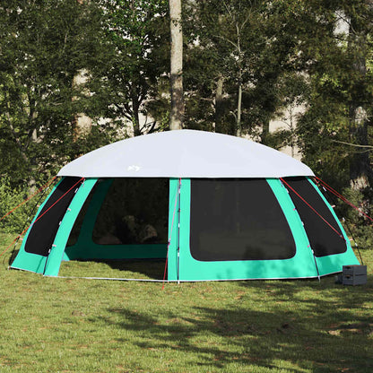 vidaXL Pool Tent with Removable Fly & Mesh Walls Sea Green 690x690 cm 1