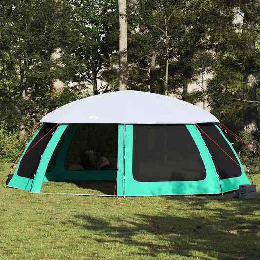 vidaXL Pool Tent with Removable Fly & Mesh Walls Sea Green 690x690 cm 1
