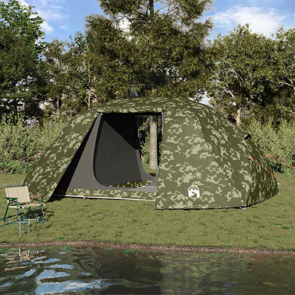 vidaXL Fishing Tent with Roof Camouflage 514 x 465 x 187 cm 1