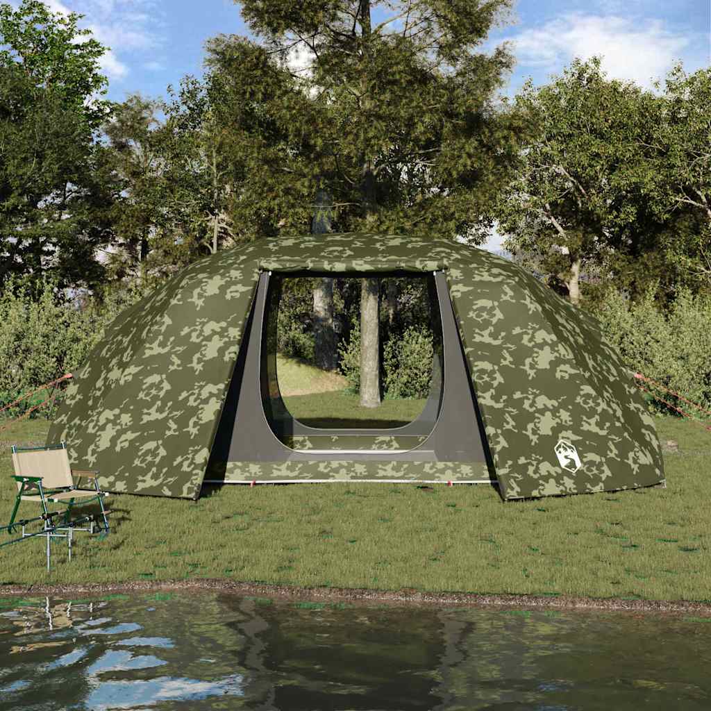 vidaXL Fishing Tent with Roof Camouflage 514 x 465 x 187 cm 3