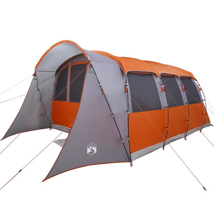 vidaXL Family Tent with Roof Grey and Orange 576 x 325 x 213 cm 2