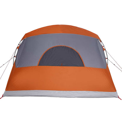 vidaXL Family Tent with Roof Grey and Orange 576 x 325 x 213 cm 6