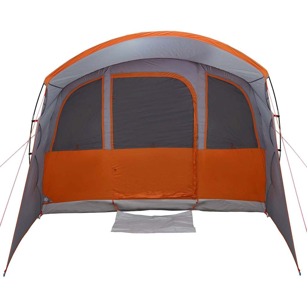 vidaXL Family Tent with Roof Grey and Orange 576 x 325 x 213 cm 4
