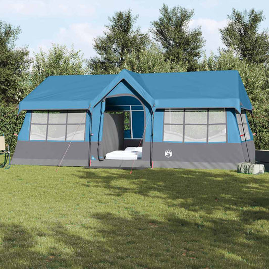 Family Tent 435 x 255 x 216 cm Polyester and Steel Blue 12-person