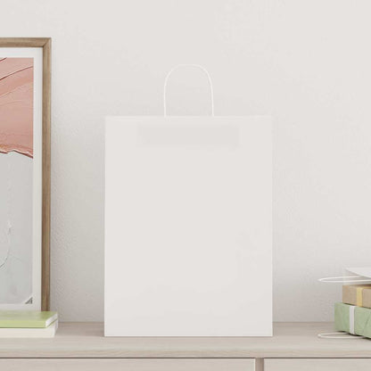 Paper Bags with Handles 250 pcs Width 32 cm White 42 cm 12 cm