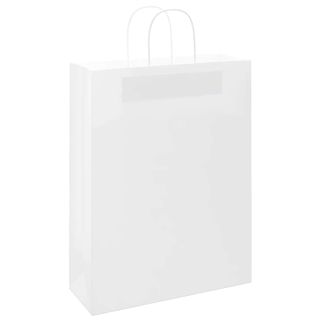 Paper Bags with Handles 250 pcs Width 32 cm White 42 cm 12 cm