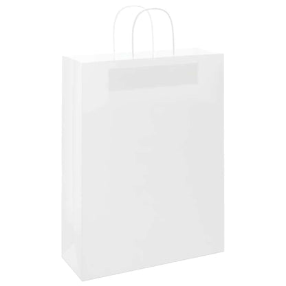 Paper Bags with Handles 250 pcs Width 32 cm White 42 cm 12 cm
