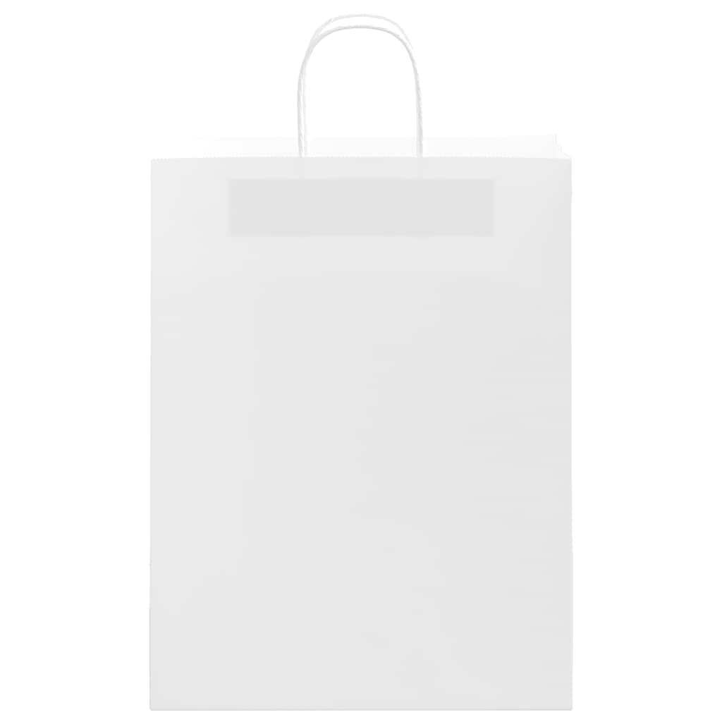 Paper Bags with Handles 250 pcs Width 32 cm White 42 cm 12 cm