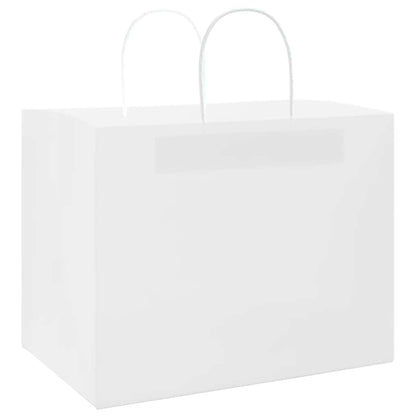 Paper Bags with Handles 250 pcs Width 32 cm White 24 cm 22 cm