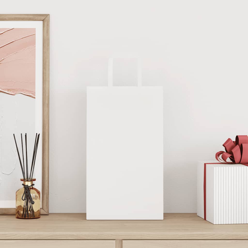 Paper Bags with Handles 250 pcs Depth 11 cm White 36 cm
