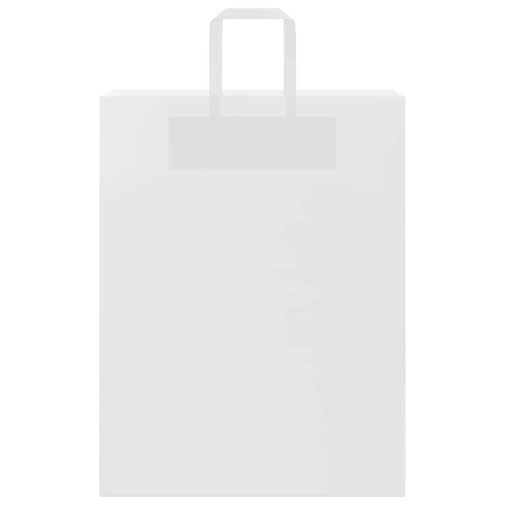 Paper Bags with Handles 250 pcs Depth 12 cm White 32 cm 42 cm