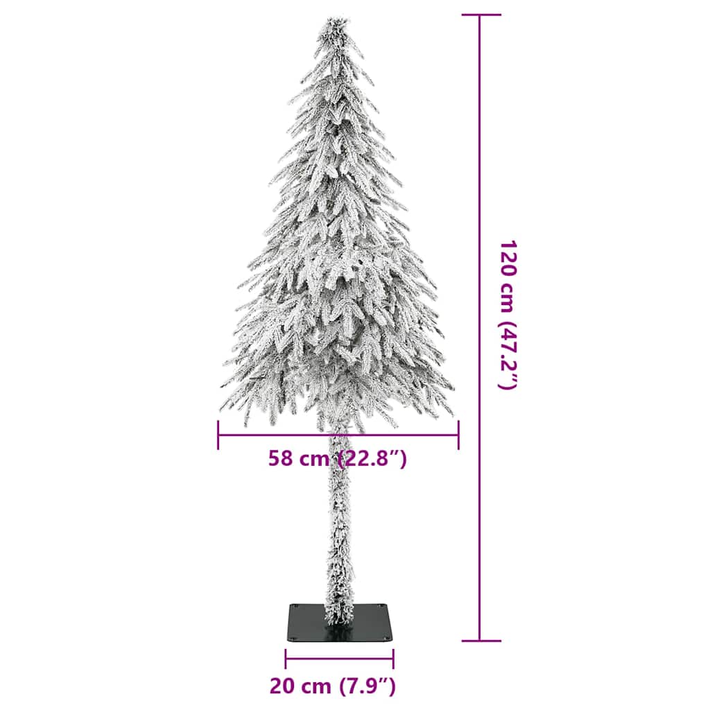 Artificial Christmas Tree White Polyethylene and Metal 120 cm