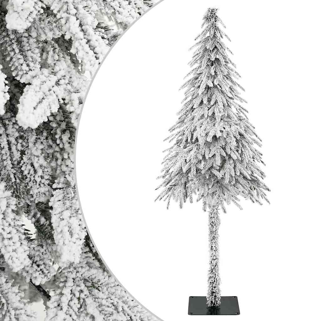 Artificial Christmas Tree White Polyethylene and Metal 180 cm