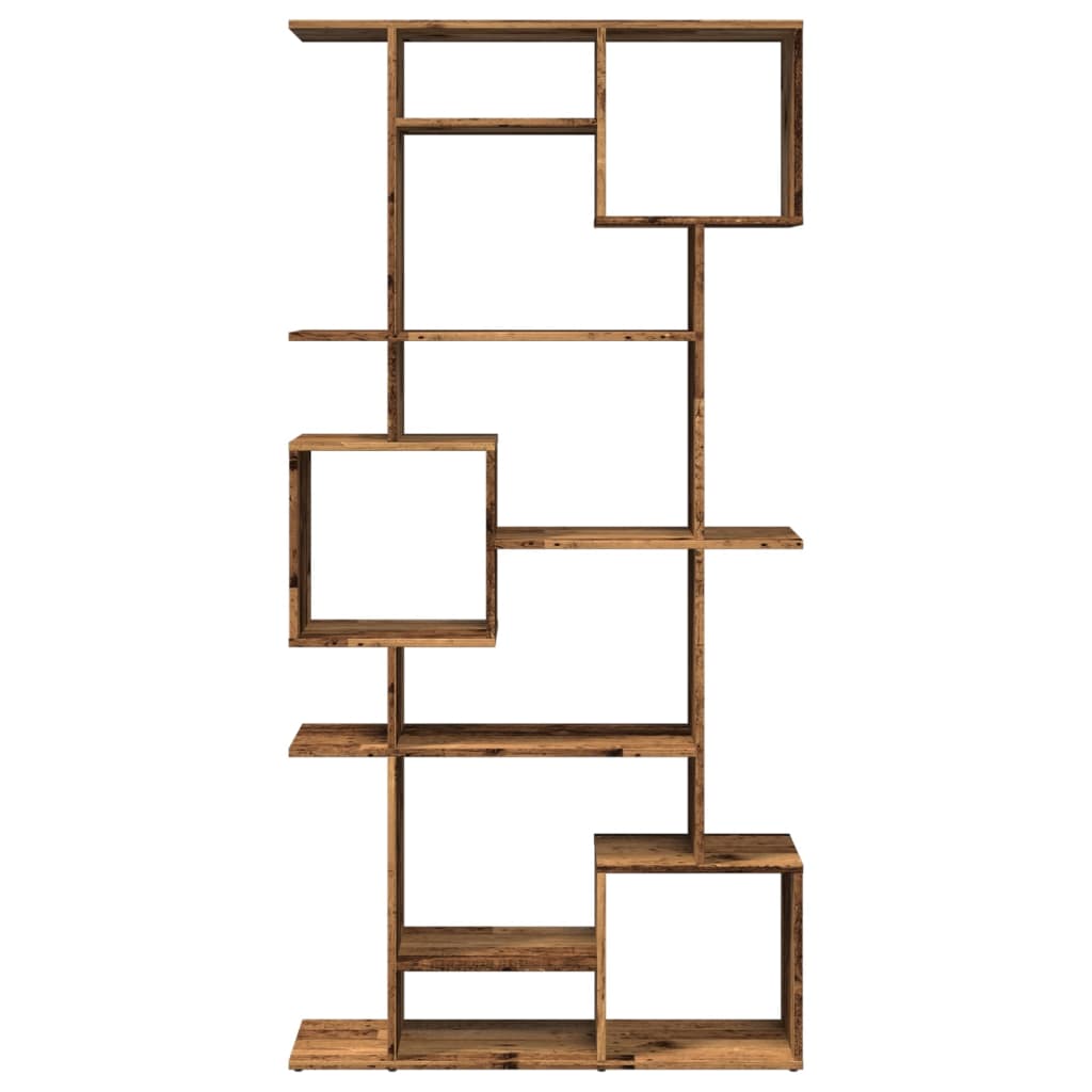 vidaXL Book Cabinet Smoked Oak 92x29x188 cm Engineered Wood 4