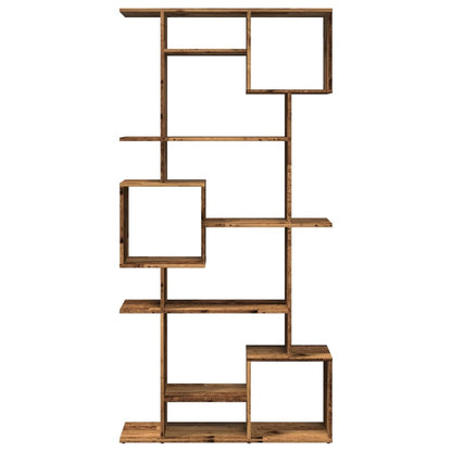 vidaXL Book Cabinet Smoked Oak 92x29x188 cm Engineered Wood 4