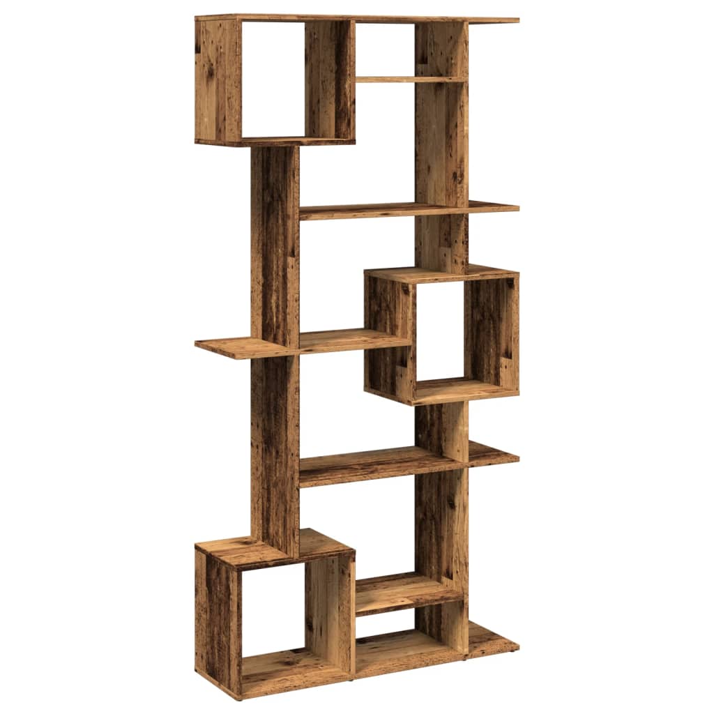 vidaXL Book Cabinet Smoked Oak 92x29x188 cm Engineered Wood 5