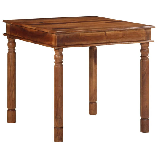 vidaXL Dining Table 80x80x77 cm Solid Wood Acacia 1