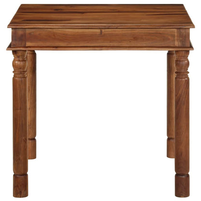 vidaXL Dining Table 80x80x77 cm Solid Wood Acacia 2