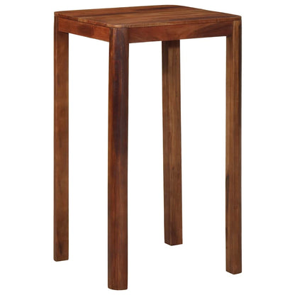 Bar Table Solid Wood Acacia 60 cm 107 cm 60 cm