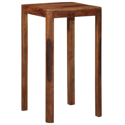 Bar Table Solid Wood Acacia 60 cm 107 cm 60 cm