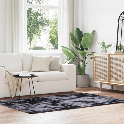 Shaggy Rug High Pile NAVARRA Polyester Dark Grey 130 x 200 cm
