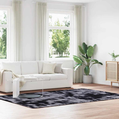 Shaggy Rug High Pile NAVARRA Polyester Dark Grey 200 x 290 cm