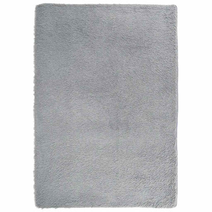 Shaggy Rug High Pile NAVARRA Polyester Light Grey 240 x 340 cm
