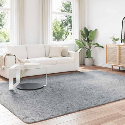 Shaggy Rug High Pile NAVARRA Polyester Light Grey 240 x 340 cm