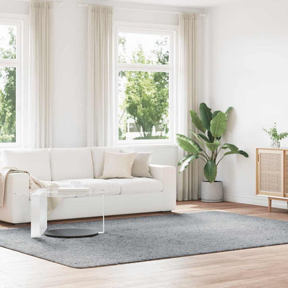Shaggy Rug High Pile NAVARRA Polyester Light Grey 240 x 340 cm