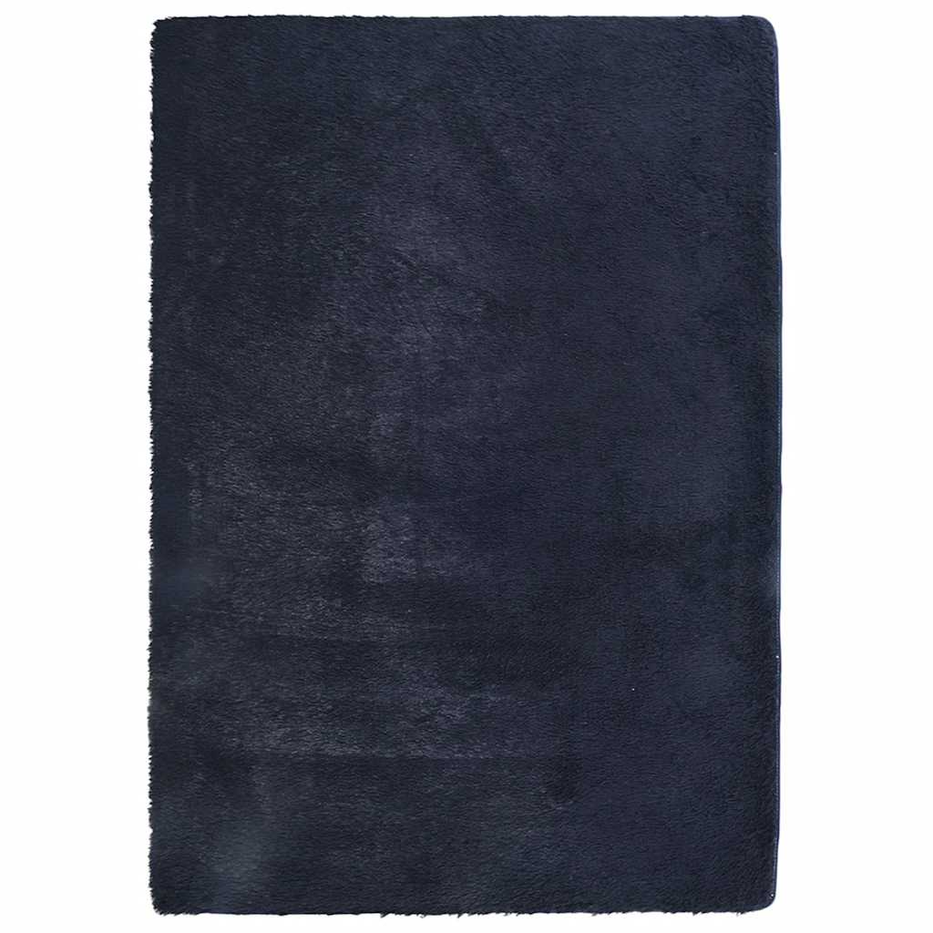 Shaggy Rug High Pile NAVARRA Polyester Navy 240 x 340 cm