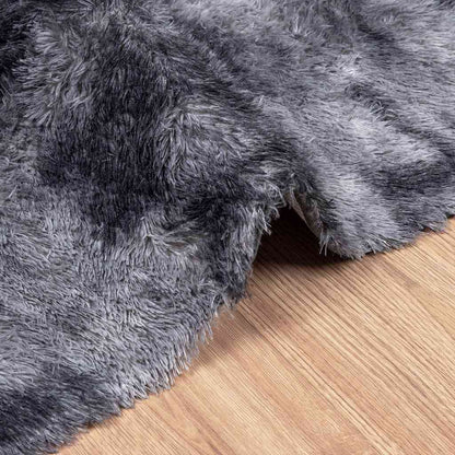 Shaggy Rug High Pile NAVARRA Polyester Dark Grey 240 x 240 cm