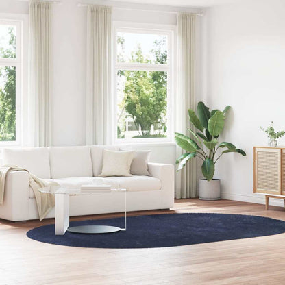 Shaggy Rug High Pile NAVARRA Polyester Navy 300 x 200 cm