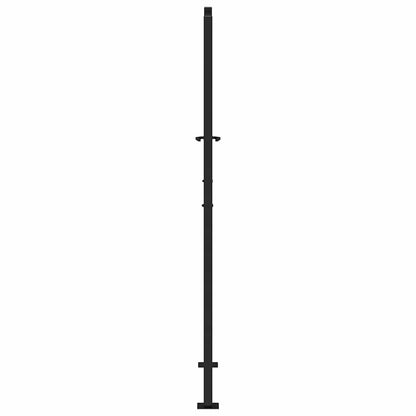 vidaXL Garden Gate Black 100x175 cm Steel Wave  Design 5