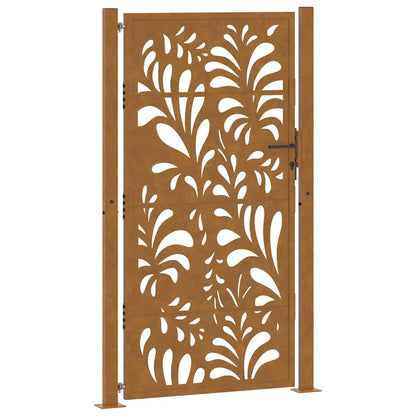 vidaXL Garden Gate 100x175 cm Weathering Steel Wave Design 2