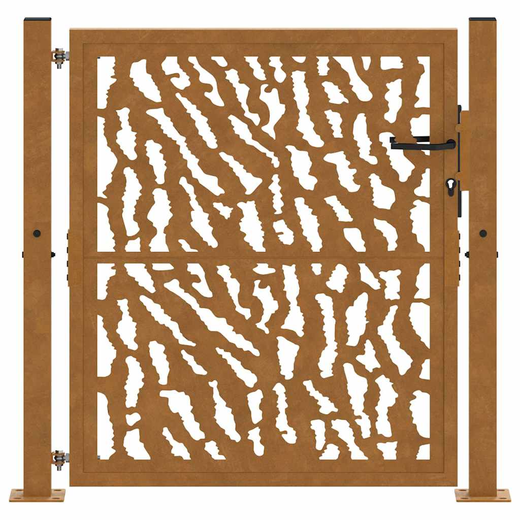 Garden Gate Weathering Steel Weathering steel/brown 100 x 100 cm Trace design