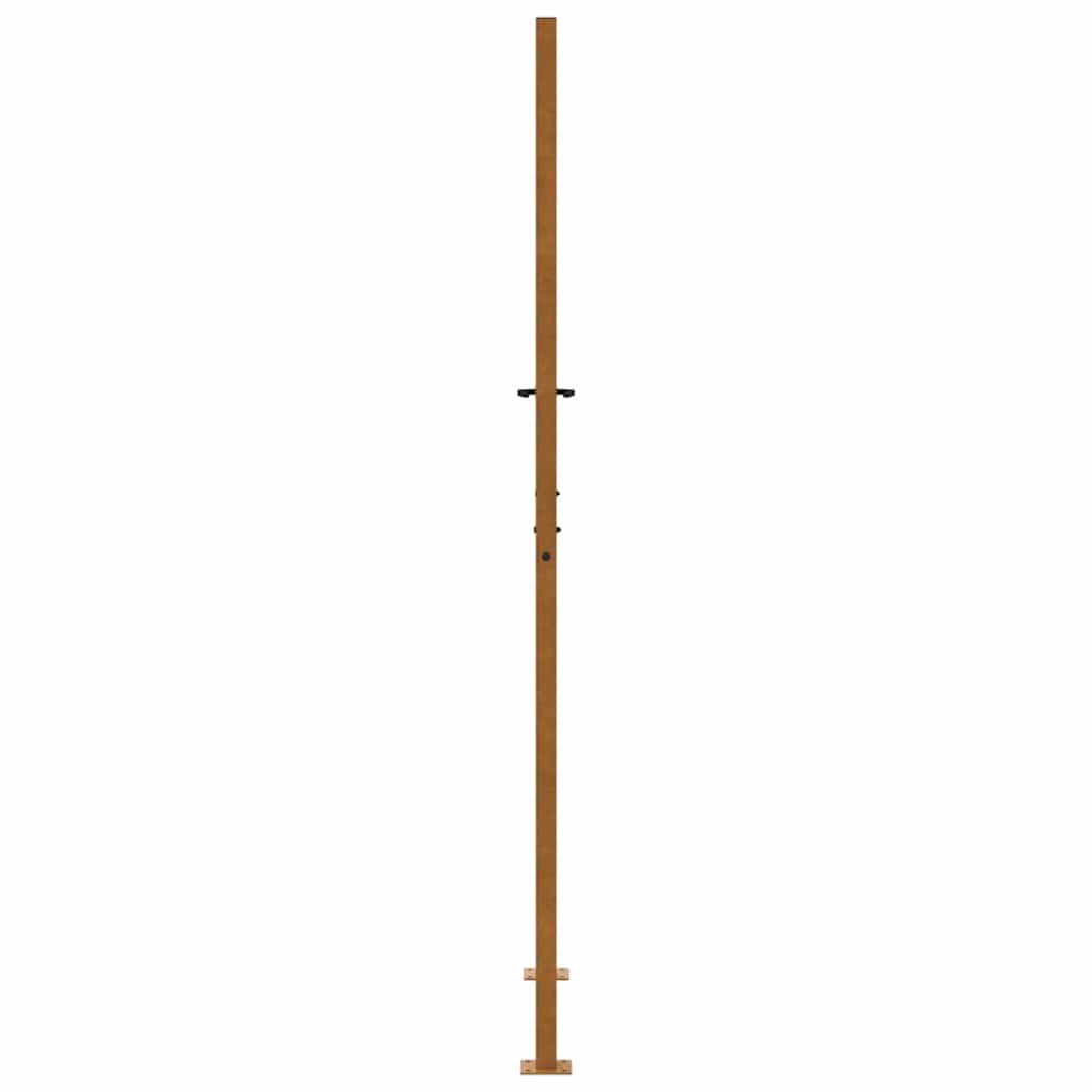 vidaXL Garden Gate 100x200 cm Weathering Steel Cross Design 6