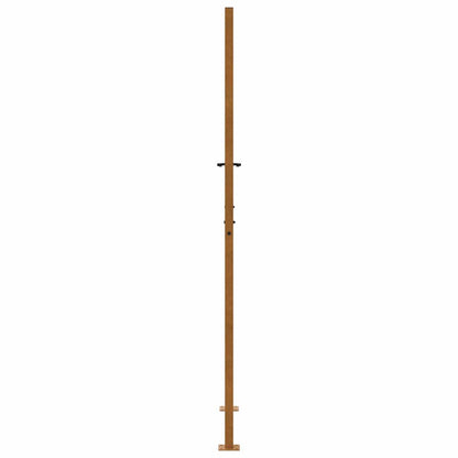 vidaXL Garden Gate 100x200 cm Weathering Steel Cross Design 6