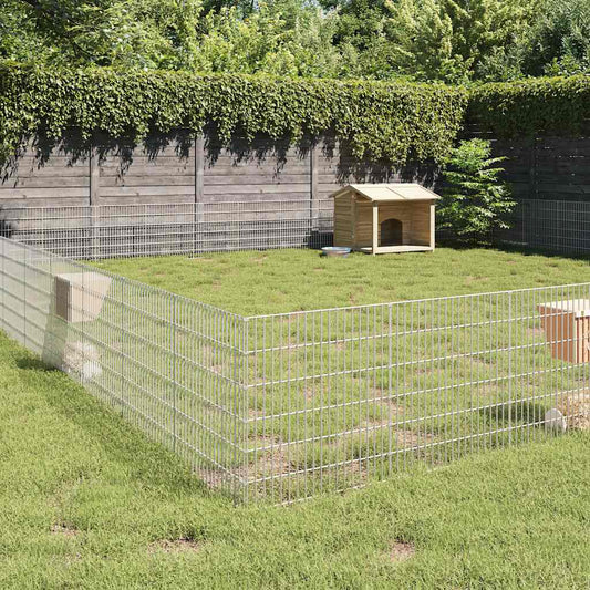 Free Range Animal Enclosure Galvanised Iron 54 x 60 cm 48-panel