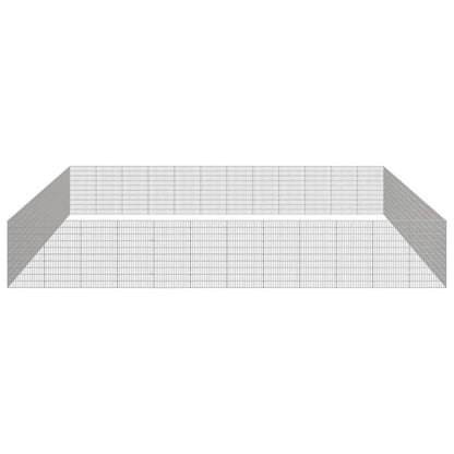vidaXL Free Range Animal Enclosure 48-Panel 54x100 cm Galvanised Iron 4