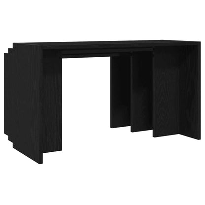 Nesting Tables 3 pcs Engineered Wood Black